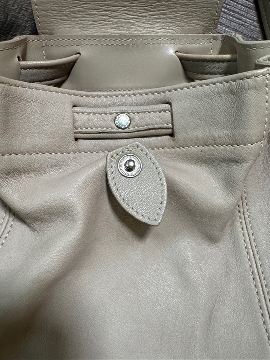 Longchamp Cream Leather Backpack main image 15